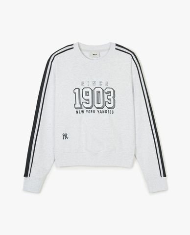  MLB - Women's Crewneck Sweatshirt, Long Sleeves, Sportive Varsity Track 