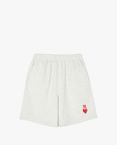  MLB - Women's Wide-Leg Elastic Waist Shorts with Youthful Logo 
