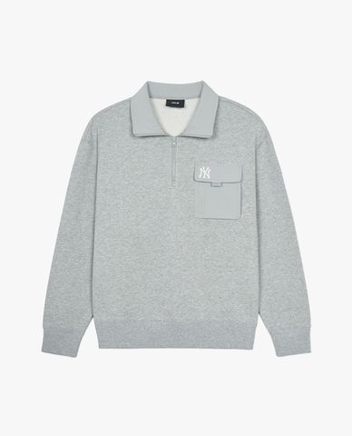  MLB - Basic Gorpcore Men's Collared Long-Sleeve Sweatshirt 