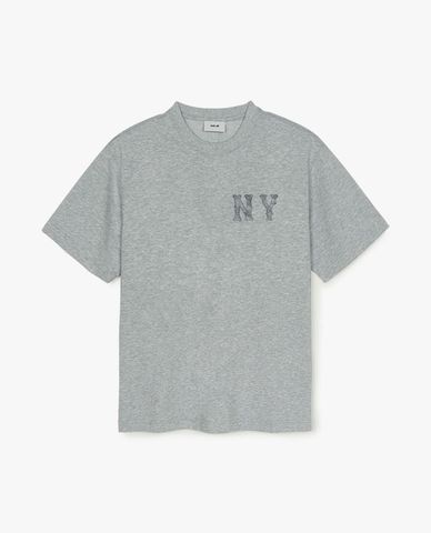 MLB - Unisex Basic Denimlike Coopers Overfit Short-Sleeve T-Shirt 
