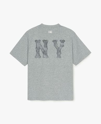  MLB - Unisex Basic Denimlike Coopers Overfit Short-Sleeve T-Shirt 