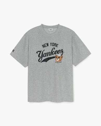  MLB - Unisex Letter Mega Bear Short-Sleeve Crew Neck T-shirt 