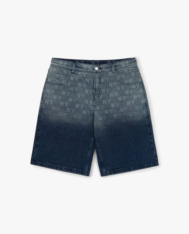  MLB - Men's Classic Jacquard Monogram Denim Shorts 