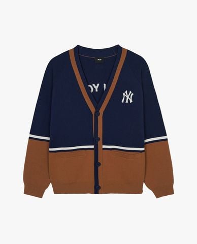  MLB – Unisex Long Sleeve V-Neck Cardigan Varsity New York Yankees 