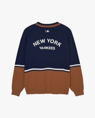  MLB – Unisex Long Sleeve V-Neck Cardigan Varsity New York Yankees 