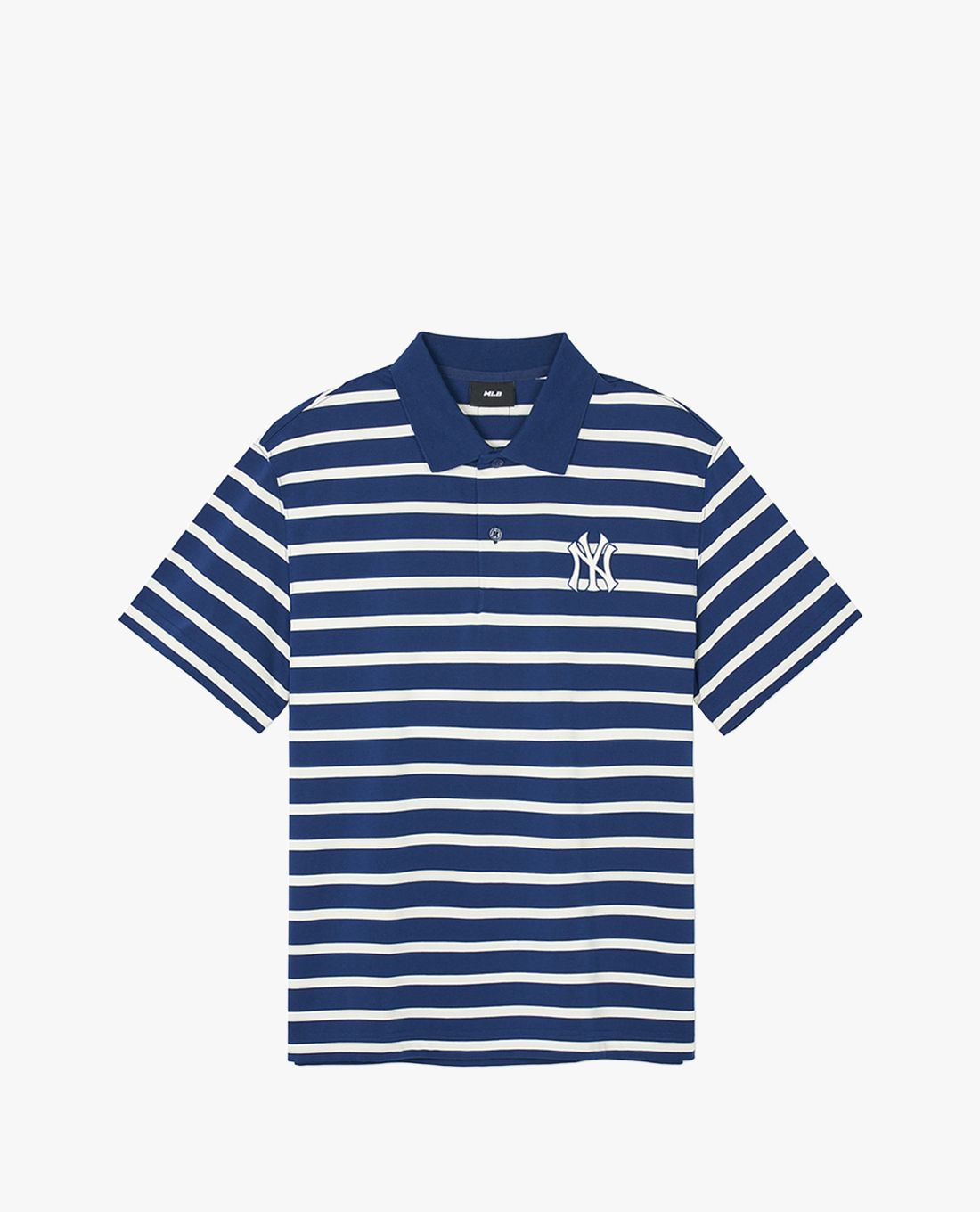 MLB - Unisex Varsity Over New York Yankees Striped Short-Sleeve Polo Shirt