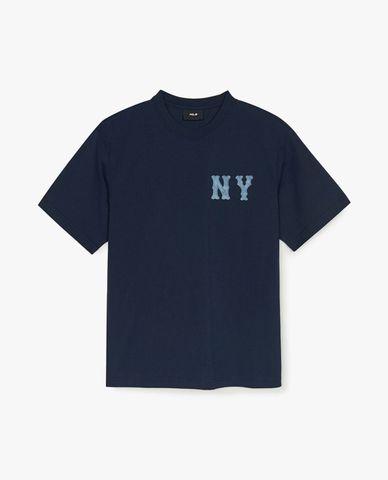  MLB - Unisex Basic Denimlike Coopers Overfit Short-Sleeve T-Shirt 