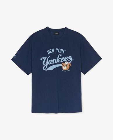  MLB - Unisex Letter Mega Bear Short-Sleeve Crew Neck T-shirt 