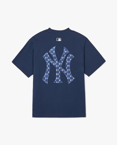  MLB - Unisex Short-Sleeve Denim-Like Monogram Big Lux T-Shirt 