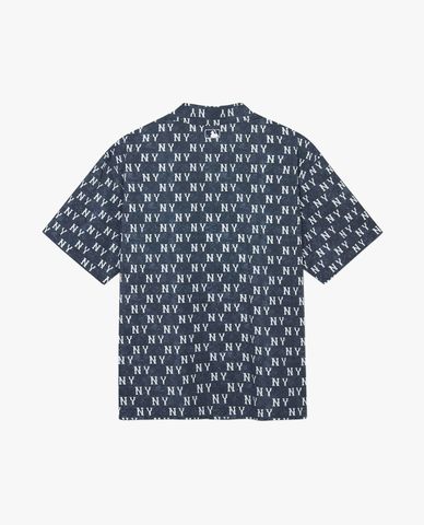  MLB - អាវខោតេនដិ Classic Monogram ដៃខ្លី សម្រាប់រូបភេទទាំងពីរ 