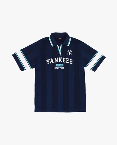 MLB - Women's Polo Shirt Short Sleeve Varsity Sport Jersey Overfit 