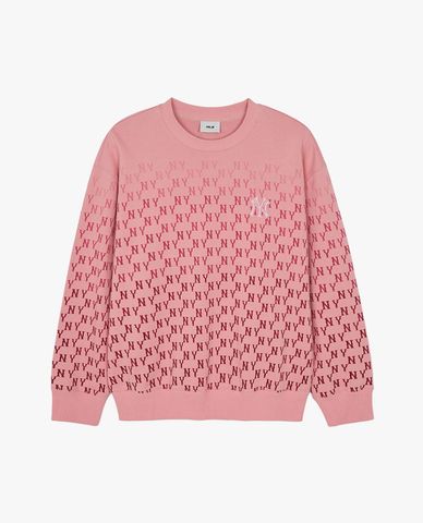  MLB - Unisex Classic Monogram Gradation Crewneck Long-Sleeve Sweatshirt 