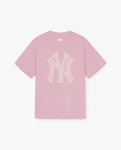  MLB - Unisex Classic Monogram Big Lux Round-Neck Short-Sleeve T-Shirt 