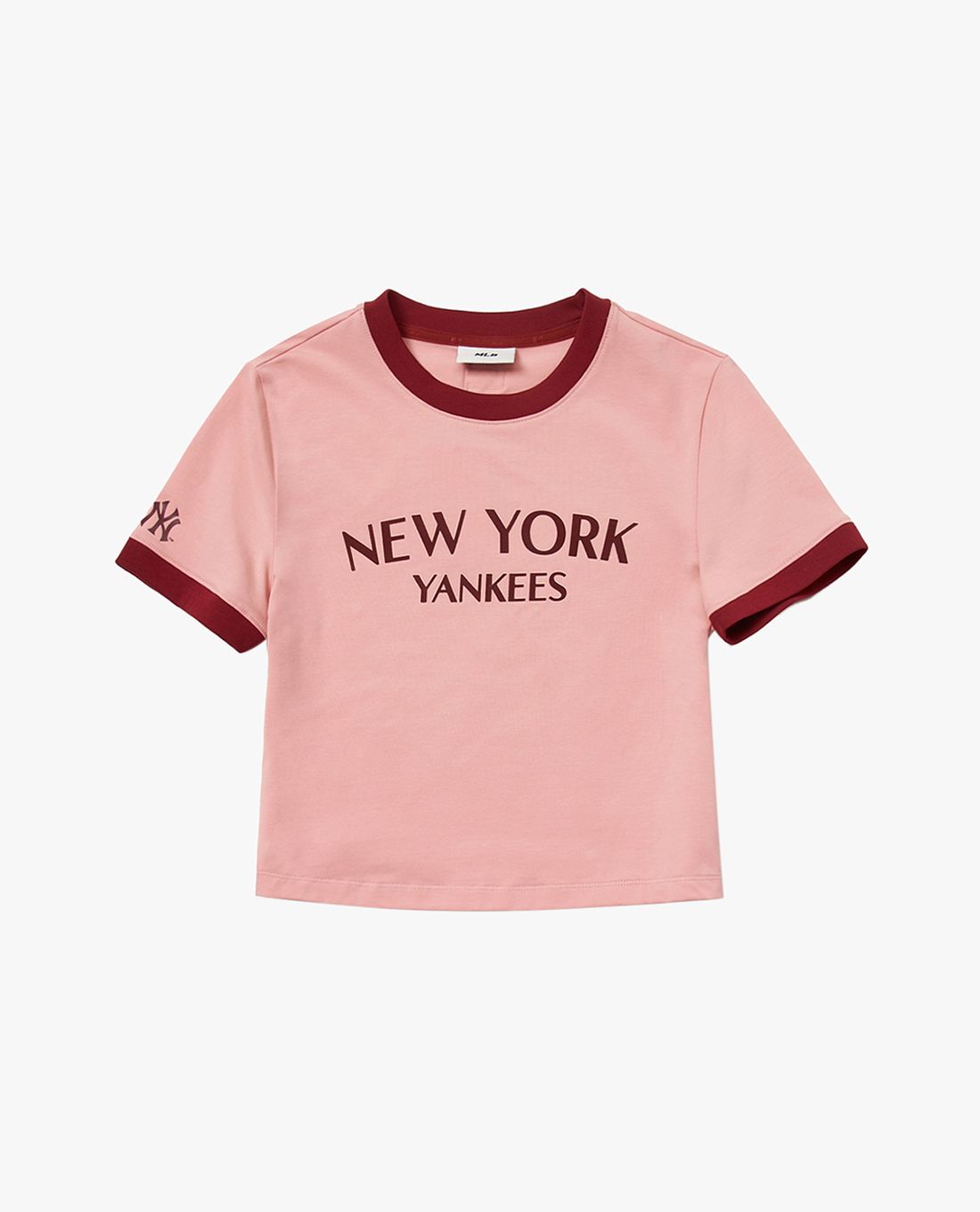 MLB - Women's Varsity Short-Sleeve Crewneck Cropped T-Shirt