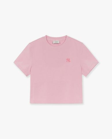  MLB – Women’s Summer Vintage Short-Sleeve Crew Neck Cropped Top 