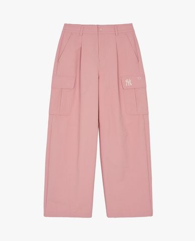  MLB - Women's Wide-Leg Elastic Waist Cargo Pants Varsity 
