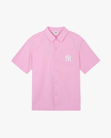  MLB - Unisex Short-Sleeve Button-Up Shirt Varsity New York Yankees 