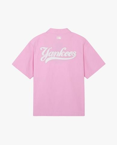  MLB - Unisex Short-Sleeve Button-Up Shirt Varsity New York Yankees 