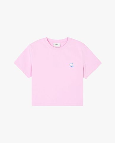  MLB - Women's Basic Athleisure Short-Sleeve Crewneck Croptop 