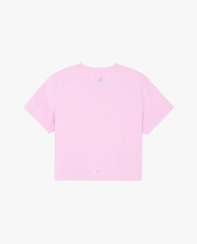  MLB - Women's Basic Athleisure Short-Sleeve Crewneck Croptop 