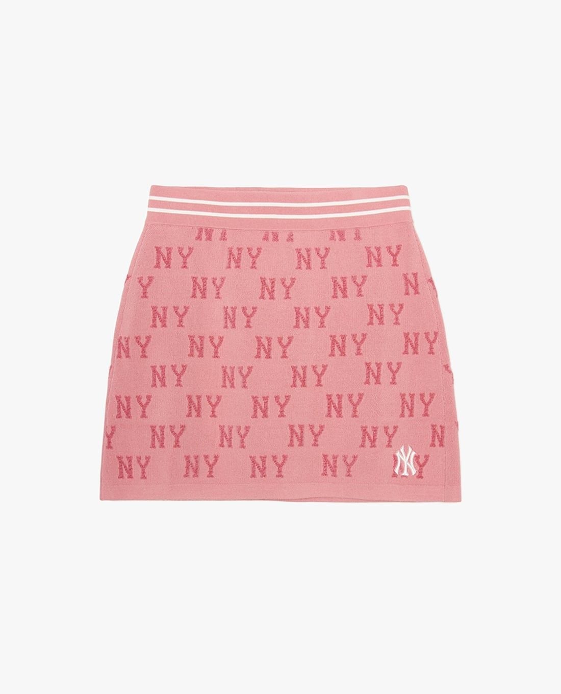 MLB - Women's Knitted Monogram Mini A-Line Skirt