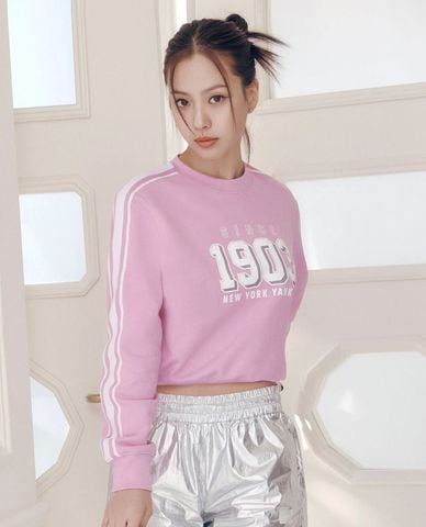  MLB - Women's Crewneck Sweatshirt, Long Sleeves, Sportive Varsity Track 
