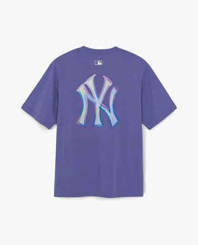  MLB - Unisex Basic Colorful Street Logo T Shirt 
