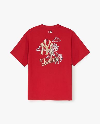  MLB - Unisex New Year Horse Graphic Crew Neck T Shirt 