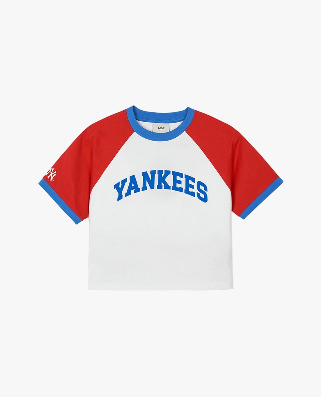 MLB - Women's Round-Neck Short-Sleeve Croptop Varsity