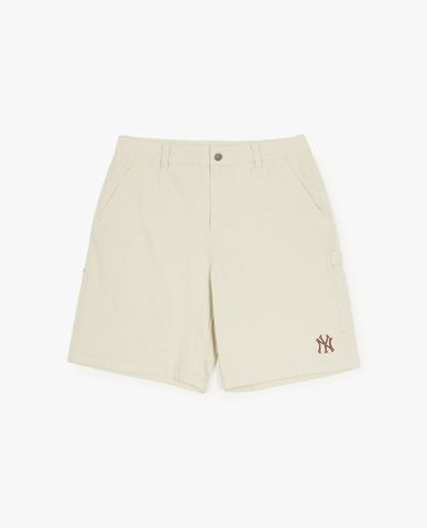  MLB - Unisex Varsity Vintage Carpenter Wide-Leg Shorts 