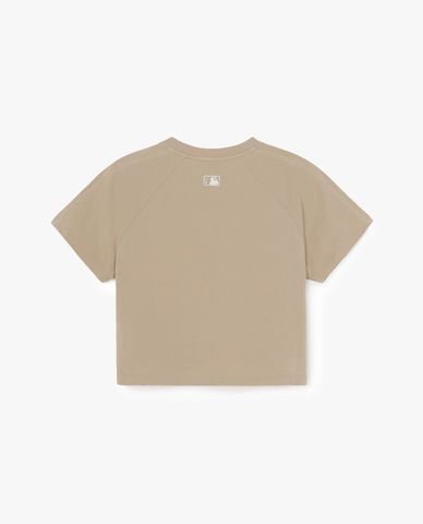  MLB - Women Sportive Track Crew Neck Croptop 