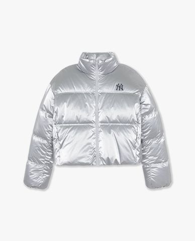  MLB - Women's Glossy Croptop Puffer Jacket 