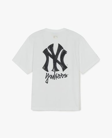  MLB - Unisex Basic Simple Street Logo T Shirt 
