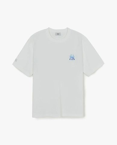  MLB - Unisex Basic Colorful Street Logo T Shirt 