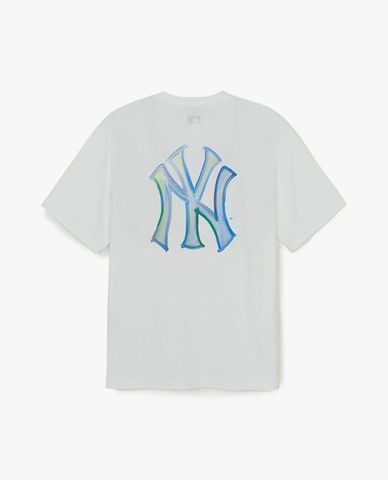  MLB - Unisex Basic Colorful Street Logo T Shirt 