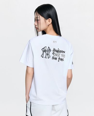  MLB - Unisex Basic Back Street Logo T Shirt 