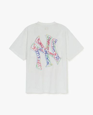  MLB - Unisex Basic Street Logo Short-Sleeve Crewneck T-Shirt 