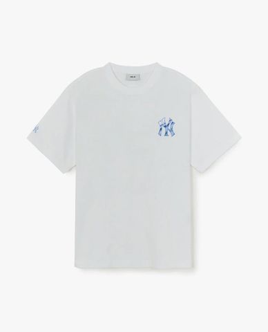  MLB - Unisex Basic Colorful Metal Logo Short Sleeve T-Shirt 