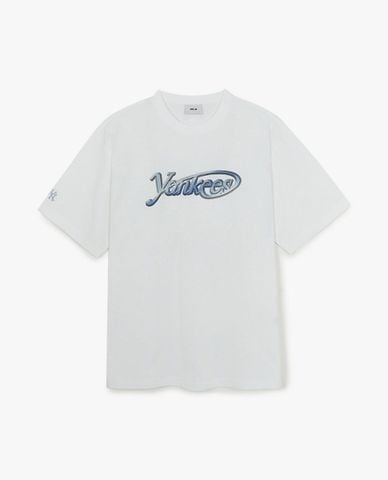  MLB - Unisex Basic Summer Street Logo Short Sleeve T-Shirt 
