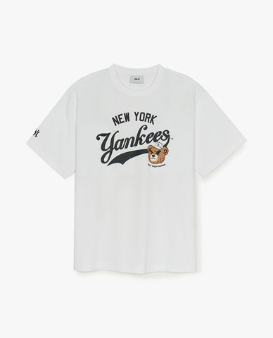  MLB - Unisex Letter Mega Bear Short-Sleeve Crew Neck T-shirt 