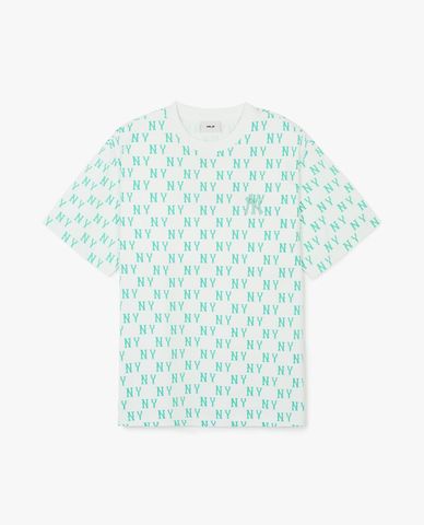  MLB - Unisex Classic Monogram Front Pattern Crew Neck T Shirt 