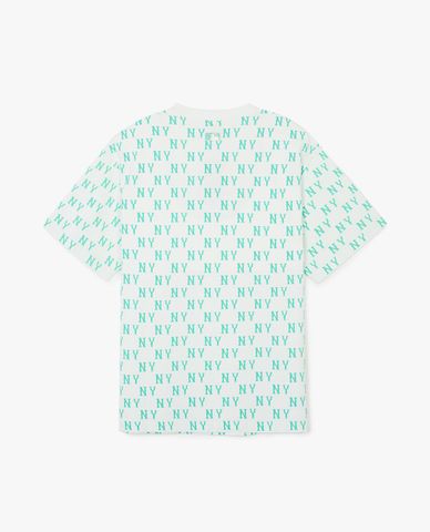  MLB - Unisex Classic Monogram Front Pattern Crew Neck T Shirt 