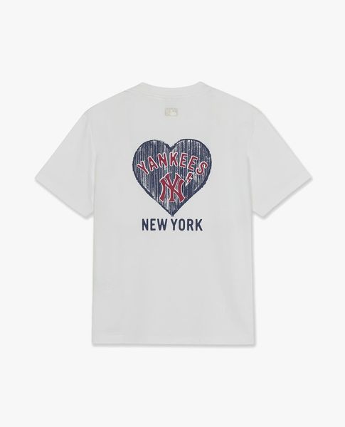  MLB - Unisex Big Heart Logo Short Sleeve T Shirt 