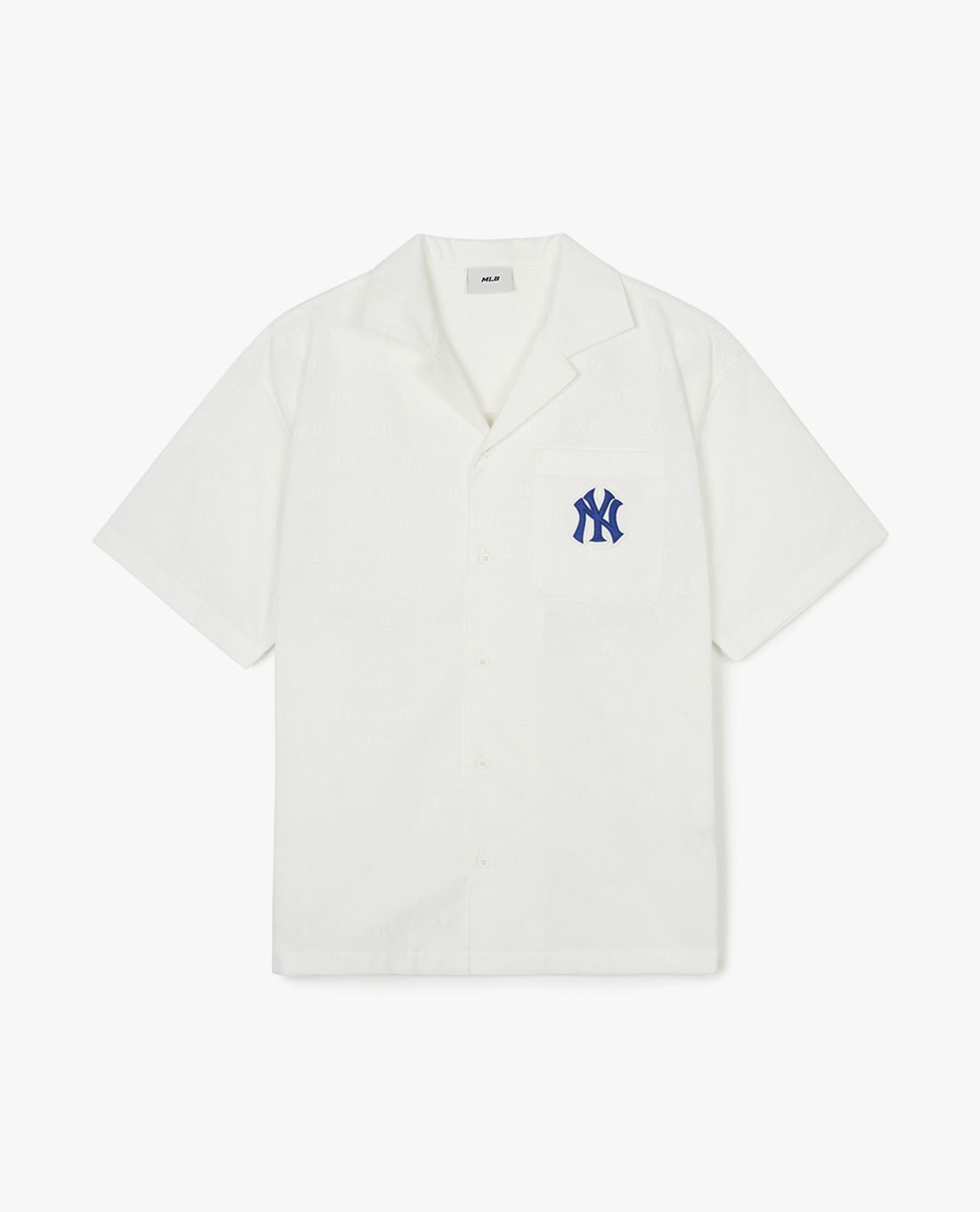 MLB - Unisex Short Sleeve Button-Up Shirt Diamond Jacquard