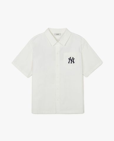 MLB - Unisex Short-Sleeve Button-Up Shirt Varsity New York Yankees 