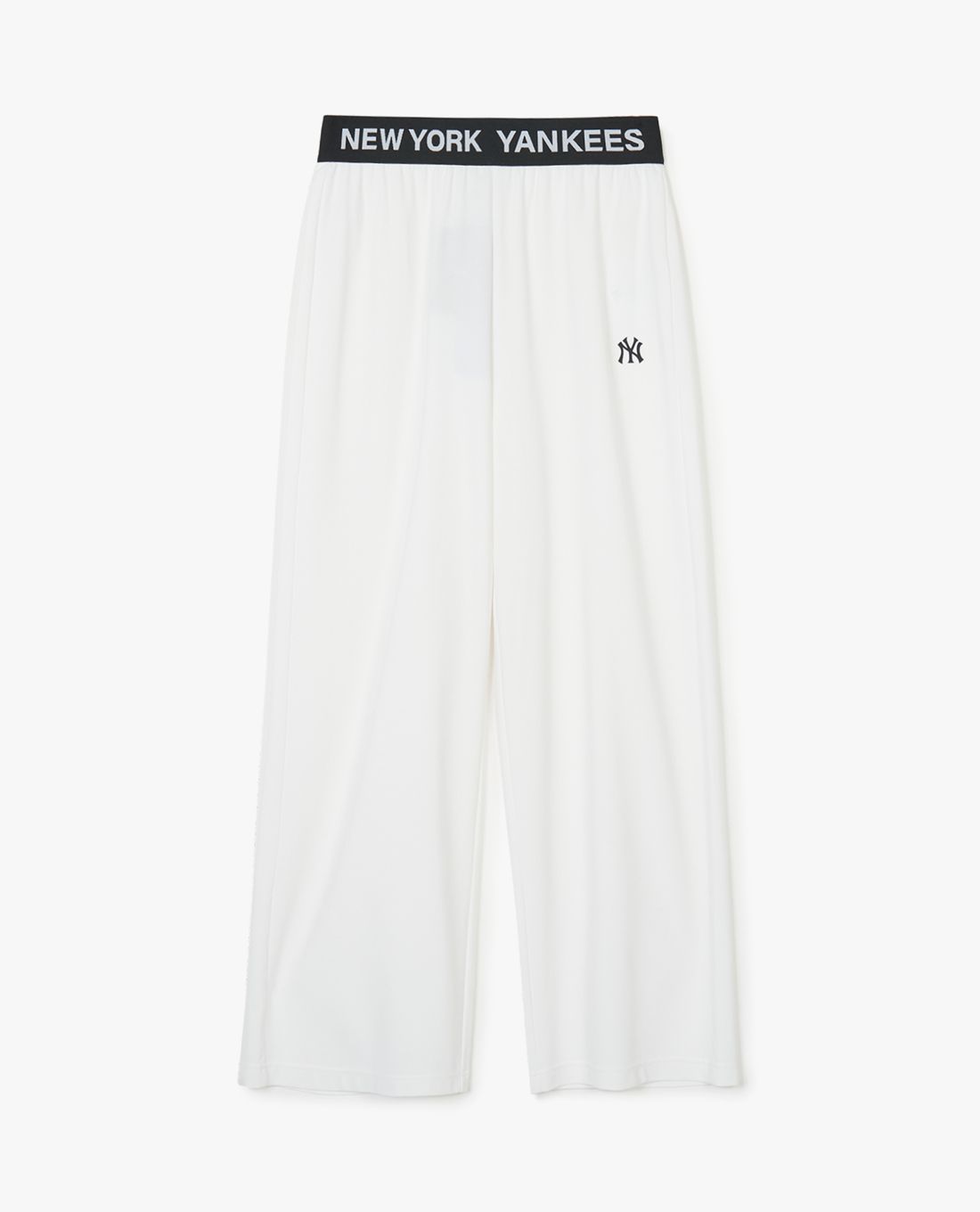 MLB - Women's Wide-Leg Elastic Waist Pants Basic Small Logo Banding