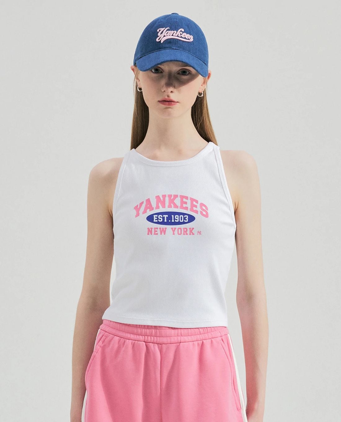 MLB - Women's Tank Top Crop Top Varsity Slim Fit