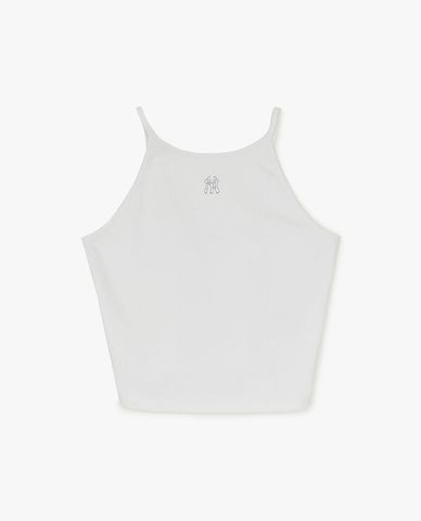  MLB - Women's Basic Slim Halterneck Crop Top 