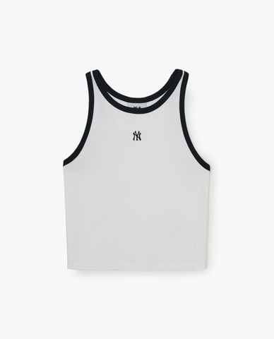  MLB - Women Basic Ringer Croptop Tank Top 