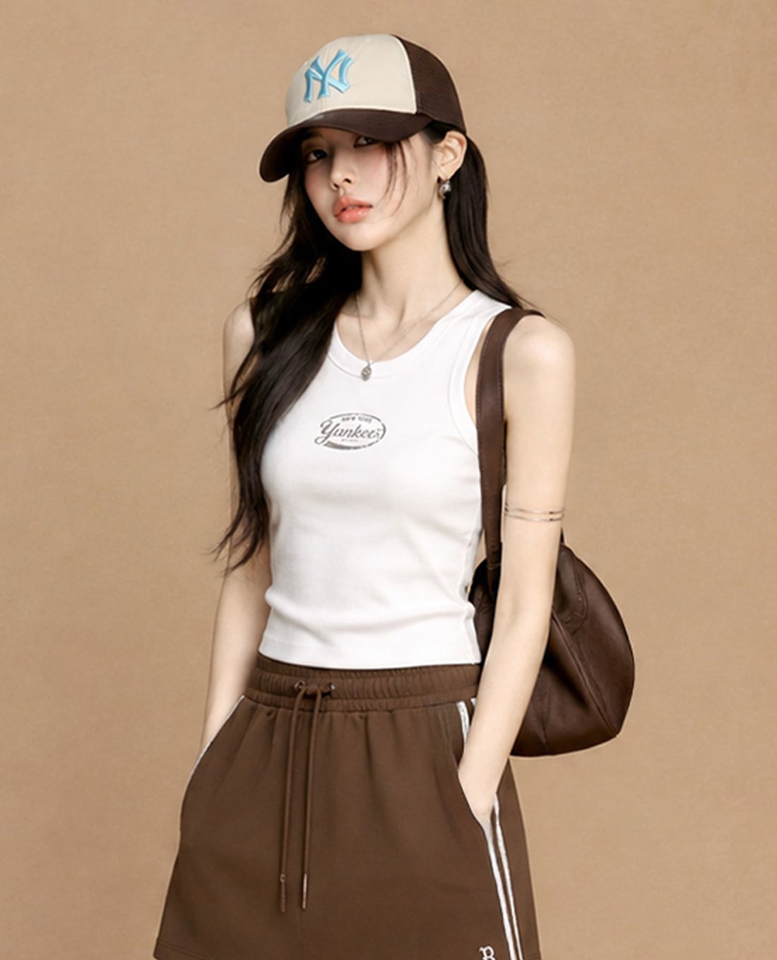MLB - Women Vintage Croptop Tank Top